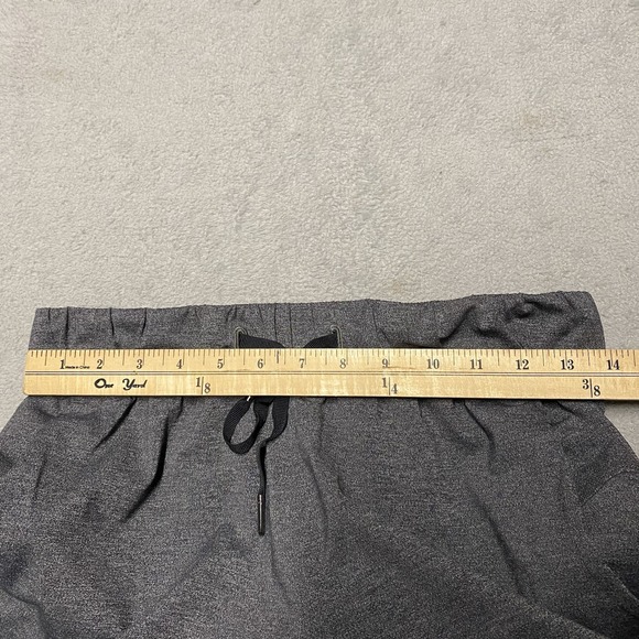 Lululemon On The Fly Pant Womens 4 Heathered Grey Drawstring 28" Inseam Athletic - Picture 7 of 9